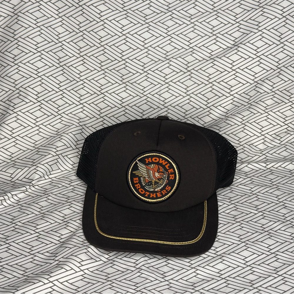 Howler Brothers Black and Gold Trucker Hat